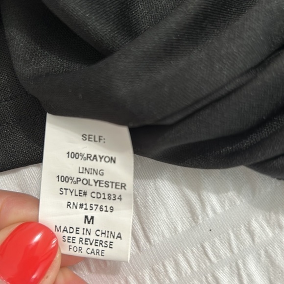 Cloud Ten Womens Sexy Short Sleeve Ruched Button Down Front Ruffle Mini Dress M - Picture 9 of 12